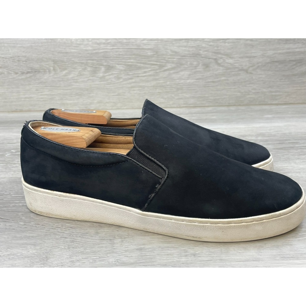 Vionic 356 Midi Women's Sneaker 9.5 Black Leather Slip-On Casual Shoes